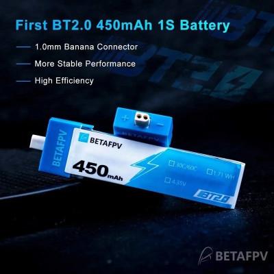 Аккумулятор Cetus PV X BETAFPV BT2.0 550mAh 4pcs 1S батарея 4,35V 30C FPV Lipo с разъемом BT2.0 для Betafpv Cetus Pro