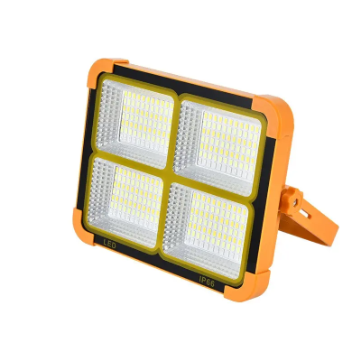 Мощный фонарь - прожектор с солнечной панелью и функцией Power bank Solar LED light 12000 mAH-100W Подарок USB LED фонарик