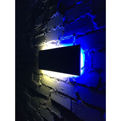 Настінний лід світильник металевий - від 1м настінна лід панель RGB нічник Світлодіодна лампа Loft Україна