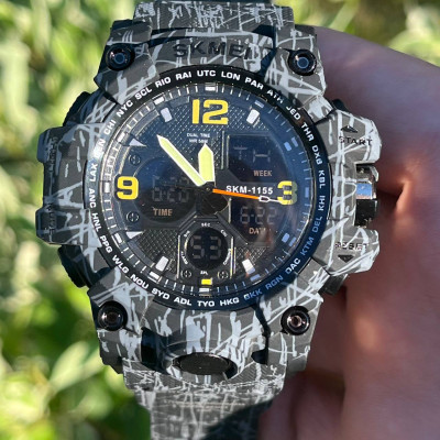 Часы мужские Skmei 1155 Black-Gray