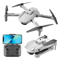 Квадрокоптер з камерою K105 Max Gray 20хв - Дрон FPV Іграшка для дитини з датчиком обходу перешкод для навчання WIFI 5G до 150м Подарунок 2 Акумулятори
