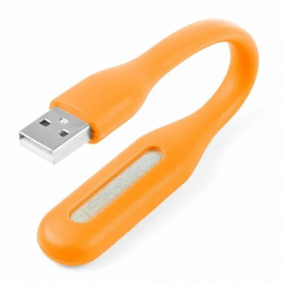 USB LED ліхтарик гнучкий Orange