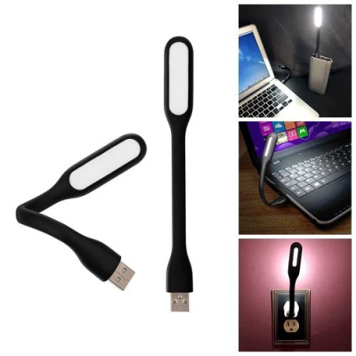 USB LED ліхтарик гнучкий Black