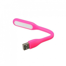 USB LED фонарик гибкий Pink