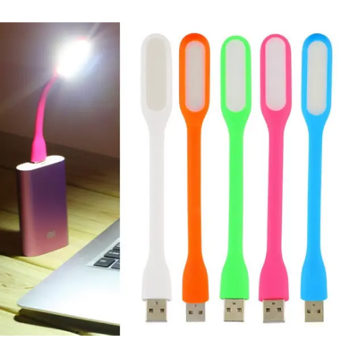 USB LED фонарик гибкий Pink