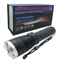 Ручной аккумуляторный фонарик BL-A75-P50 zoom Type-C 18650 3xAAA 5 режимов Подарок USB LED фонарик Бесплатная доставка по Украине