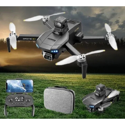 Квадрокоптер с камерой LSRC S plus Black 30мин Дрон для начинающих взрослых обучение WiFi GPS FPV 1200м