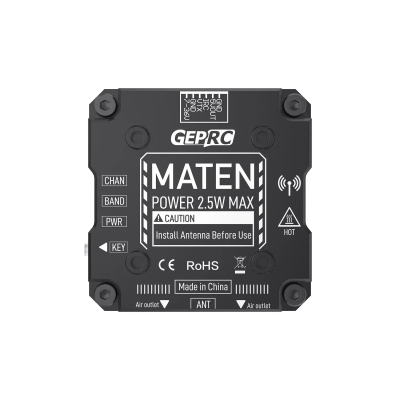 Видео передатчик GEPRC MATEN 5.8G VTX PRO 2500mW 72CH - Видеопередатчик для FPV с частотой 5.8G на 72 канала