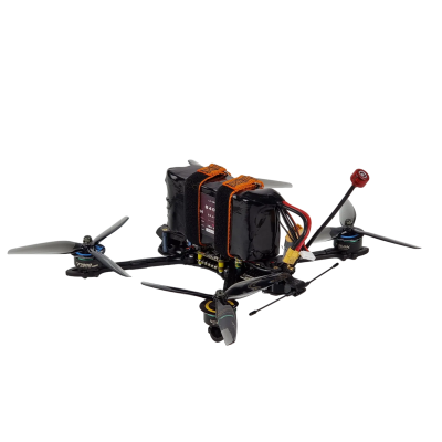 FPV квадрокоптер Хищник Plus ELRS 915 MHz - 7 дюймовый дрон-камикадзе 10 км дальность,12 мин полета,130 км/год, груз до 1,5 кг