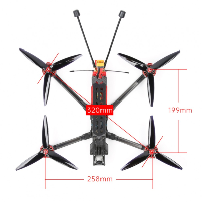 FPV Квадрокоптер iFlight Chimera7 Pro V2 Analog 5.8G 2.5W 6S ELRS 868/915MHz