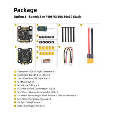 Політний контролер для fpv дрону f405 55a 4in1 3-6S Stack - Стек для далекого керування БПЛА