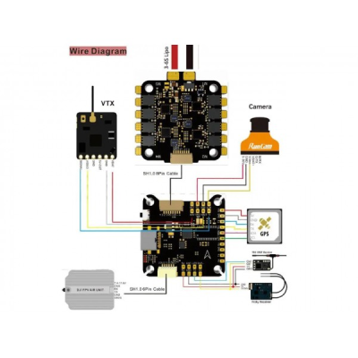 Політний контролер для fpv дрона f405 65a 4in1 3-6S Stack - Стек для управління БПЛА