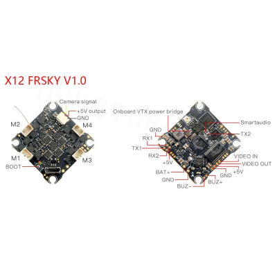 Полетный стек HappyModel X12 AIO 5 в 1 ELRS 2.4G – Контроллер полета для 1-2s FPV Дронов Whoop FC, ESC, VTX