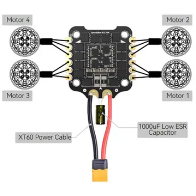 SpeedyBee F405 V3 BLS 50A 30x30 FC&ESC Stack - Полетный контроллер с регулятором скорости 3-6s BLHeli_S 4-in-1 ESC