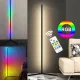 Угловой LED торшер 2 м RGB подсветка c Bluetooth Черный  Безкоштовна доставка по Україні 
