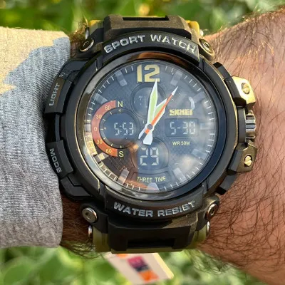 Годинник чоловічий Skmei 1343 Black-Militari