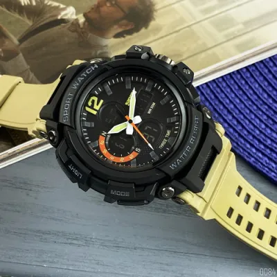 Часы мужские Skmei 1343 Black-Khaki
