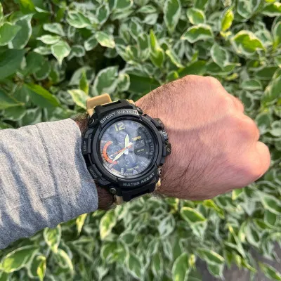Часы мужские Skmei 1343 Black-Khaki