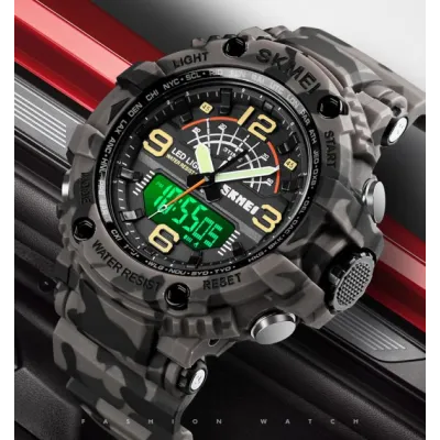 Часы мужские Skmei 1617 Gray-Military