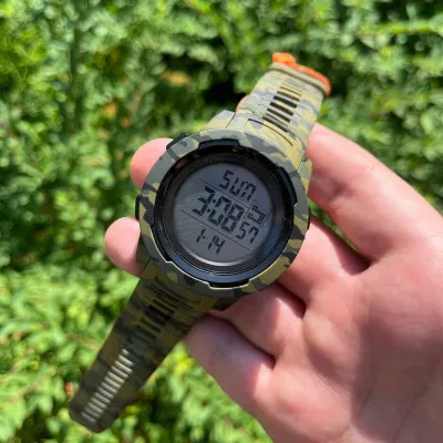 Годинник чоловічий Skmei 1731 Camo Green White
