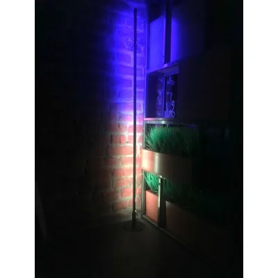 Лампа LED торшер на круглій підставці. чорний RGB 1,5м, сенсорний пульт Виробник Україна