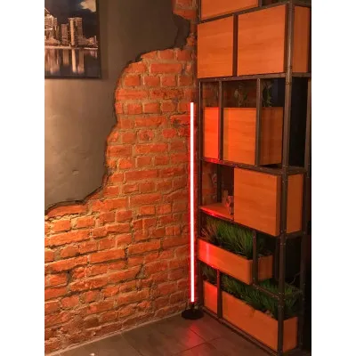 Лампа LED торшер на круглій підставці. чорний RGB 1,5м, сенсорний пульт Виробник Україна