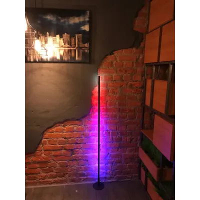 Лампа LED торшер на круглій підставці. чорний RGB 1,5м, сенсорний пульт Виробник Україна