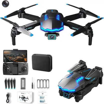 Квадрокоптер с HD камерами Drone X6 PRO - Мини дрон FPV Игрушка для ребенка 20мин обход помех 100м
