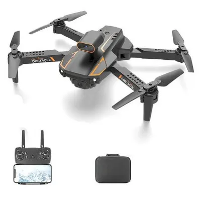 Квадрокоптер RC S91 с камерой - FPV дрон для новичков с предотвращением помех и полет до 20 минут, в кейсе
