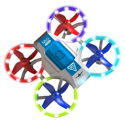 Квадрокоптер Kfplan KF601 Blue - міні-дрон з голосовим керуванням, до 8 хв